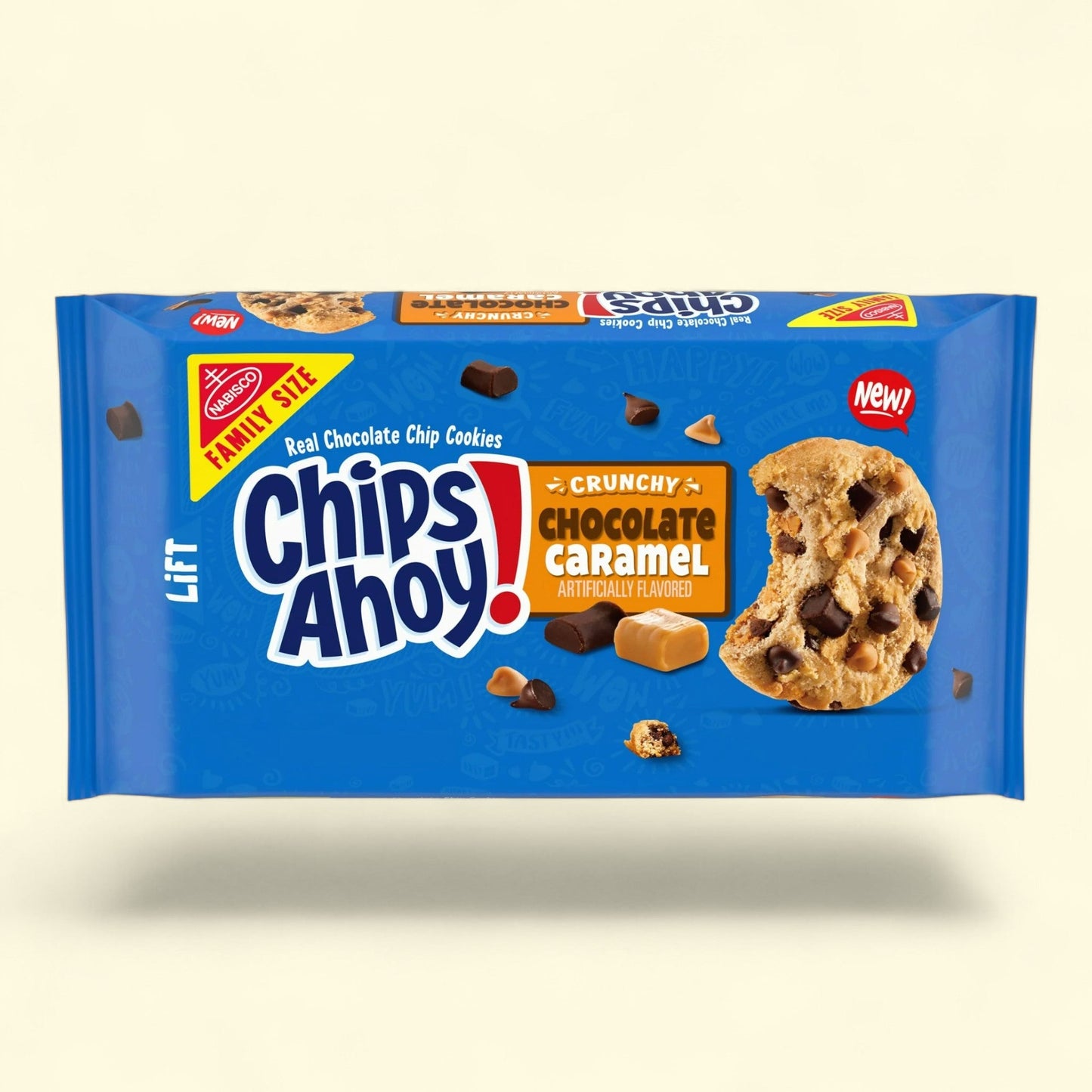 CHIPS AHOY! Crunchy Chocolate Caramel Cookies, Family Size, 13.88 oz