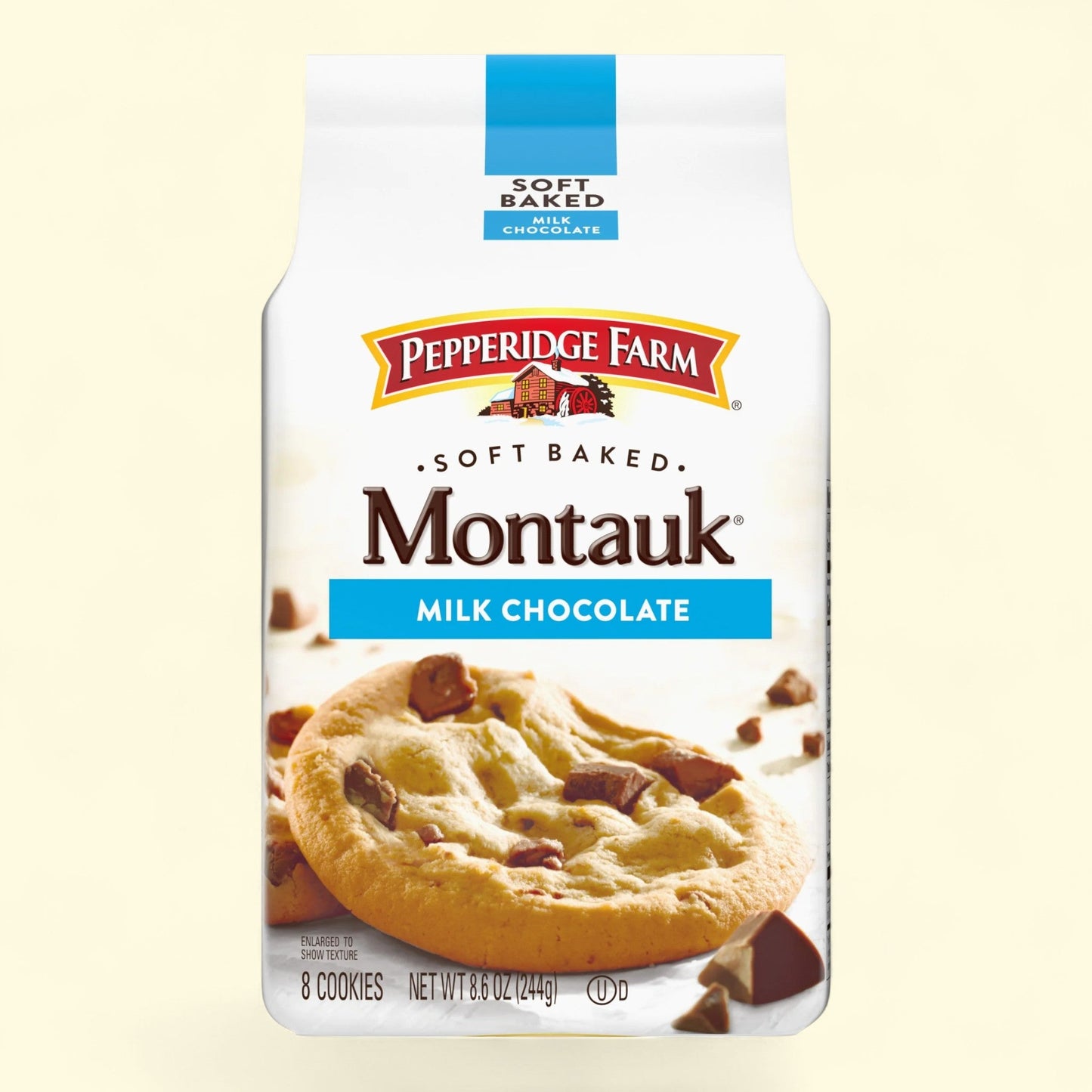 Pepperidge Farm Montauk Soft Baked Milk Chocolate Chunk Cookies, 8.6 oz Bag