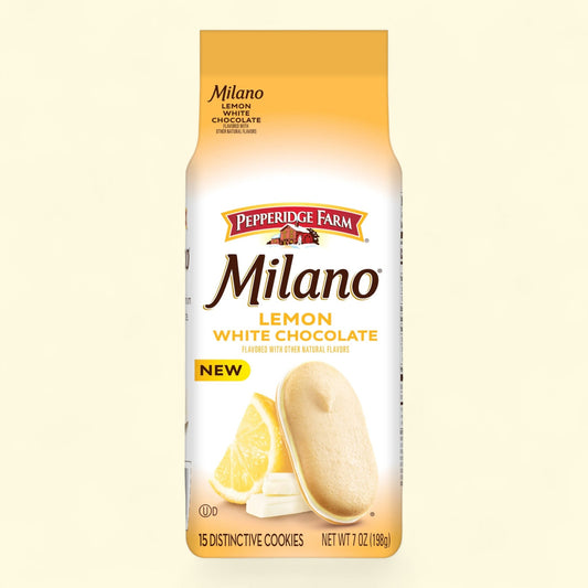 Pepperidge Farm Milano White Chocolate Lemon Cookies, 7 oz