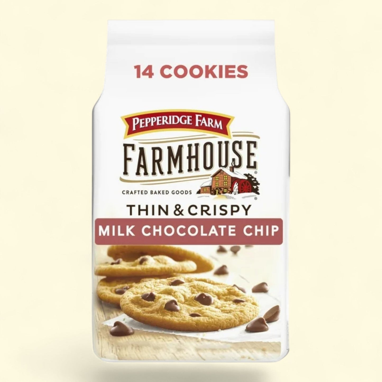 Pepperidge Farm Farmhouse Milk Chocolate Chip Cookies, 6.9 oz Bag