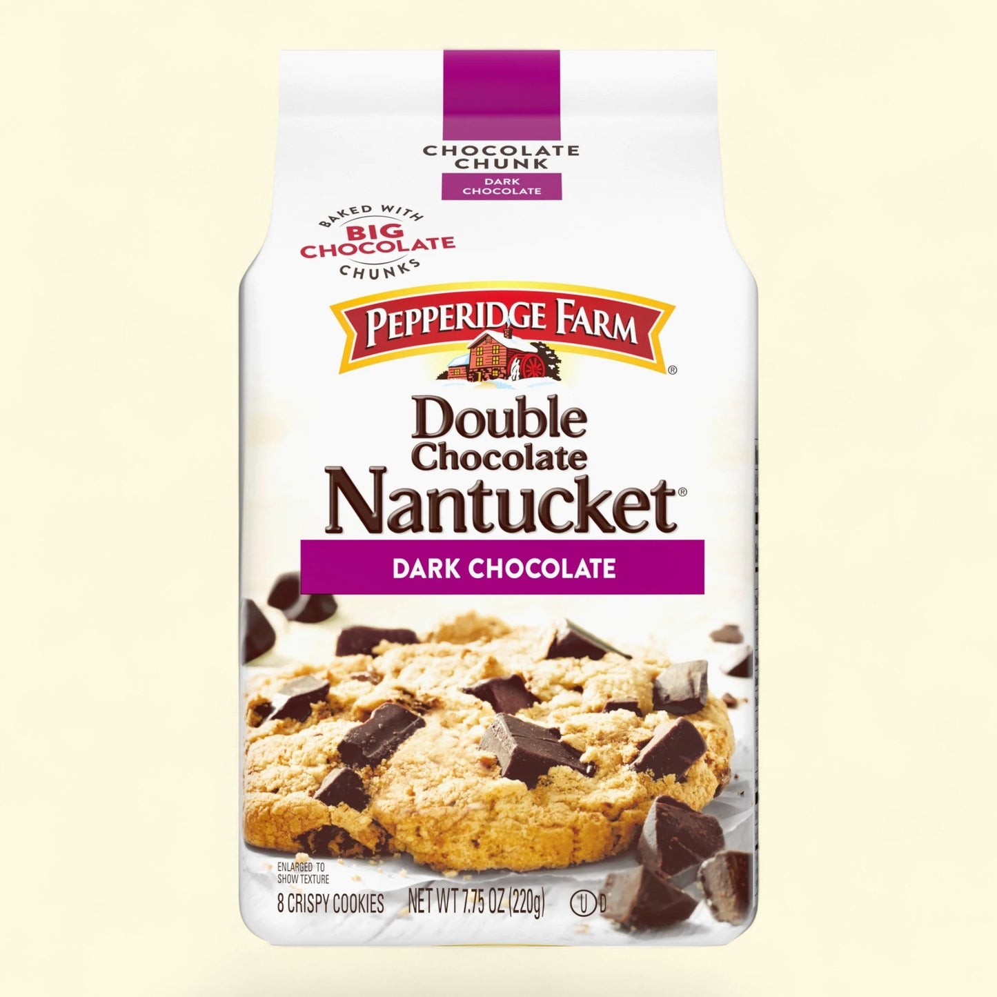 Pepperidge Farm Nantucket Crispy Double Dark Chocolate Chunk Cookies, 7.75 oz