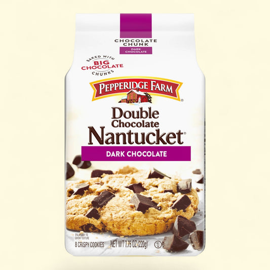 Pepperidge Farm Nantucket Crispy Double Dark Chocolate Chunk Cookies, 7.75 oz