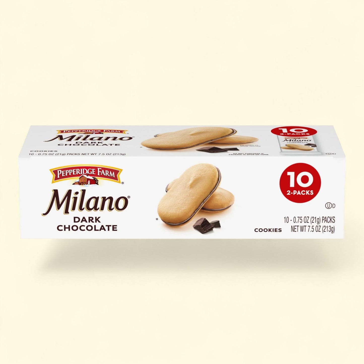 Pepperidge Farm Milano Cookies, Dark Chocolate, 10 Packs, 2 Cookies per Pack
