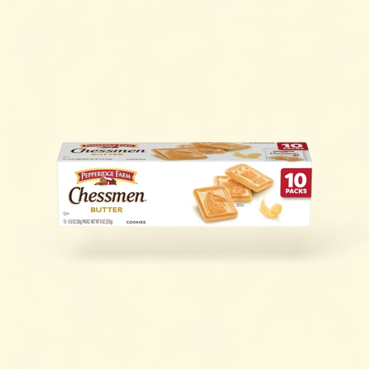 Pepperidge Farm Chessmen Butter Cookies, 0.9 oz, 10 Pk — authentic US product shipped worldwide by Treatspree