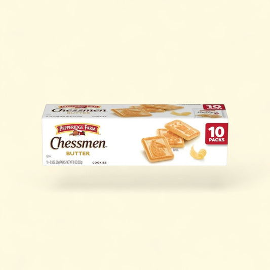 Pepperidge Farm Chessmen Butter Cookies, 0.9 oz, 10 Pk — authentic US product shipped worldwide by Treatspree