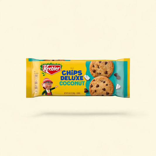 Keebler Chips Deluxe Coconut Cookies, 9.45oz — authentic US product shipped worldwide by Treatspree