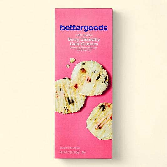 Bettergoods Soft Baked Berry Chantilly Cake Cookies, 6 oz