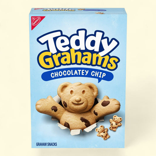 TEDDY GRAHAMS Chocolatey Chip Graham Snacks, 10 oz