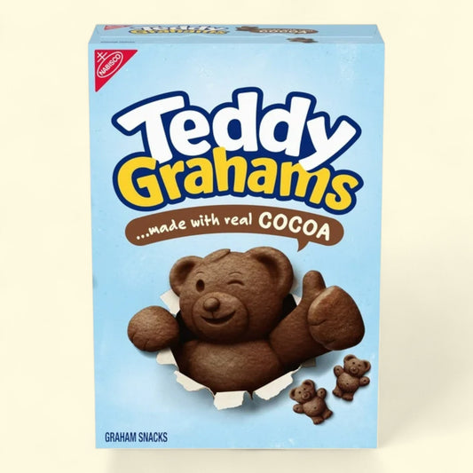 TEDDY GRAHAMS Chocolate Graham Snacks, 10 oz