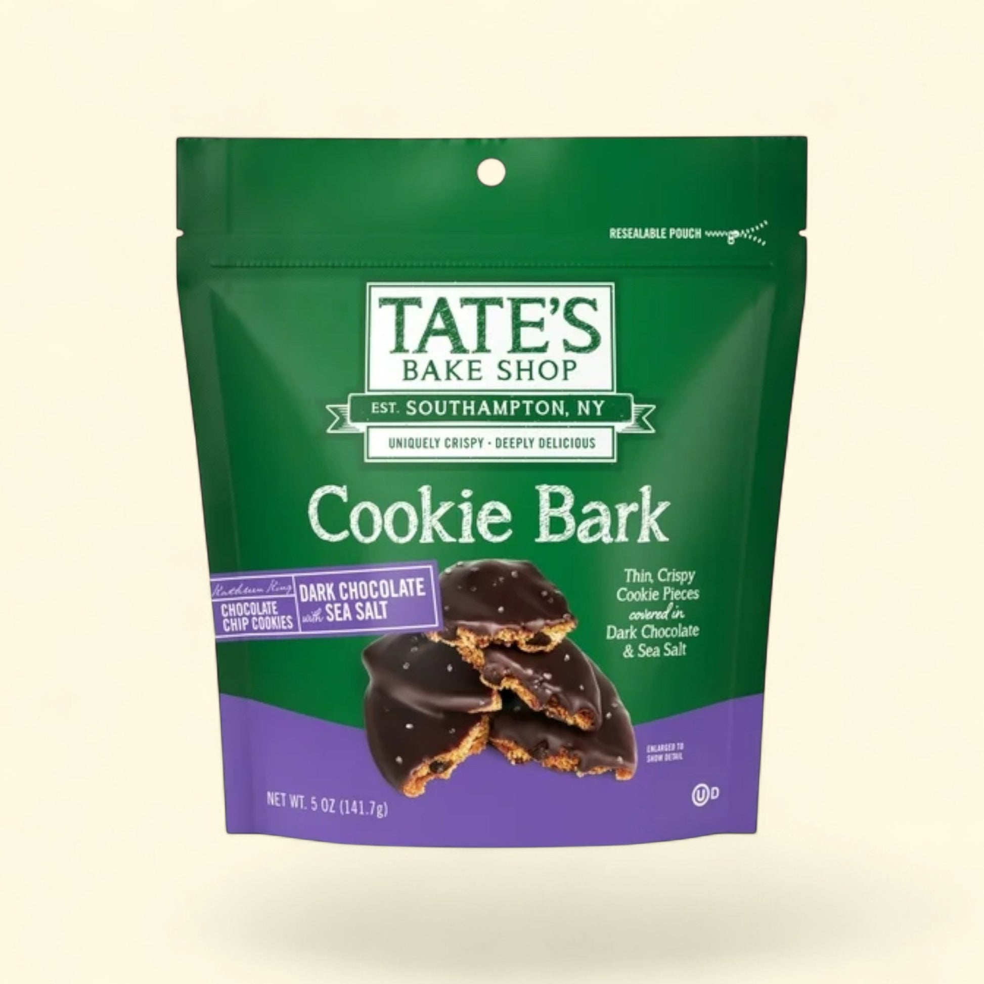 Tate's Bake Shop Cookie Bark, Chocolate Chip, 5 oz — authentic US product shipped worldwide by Treatspree