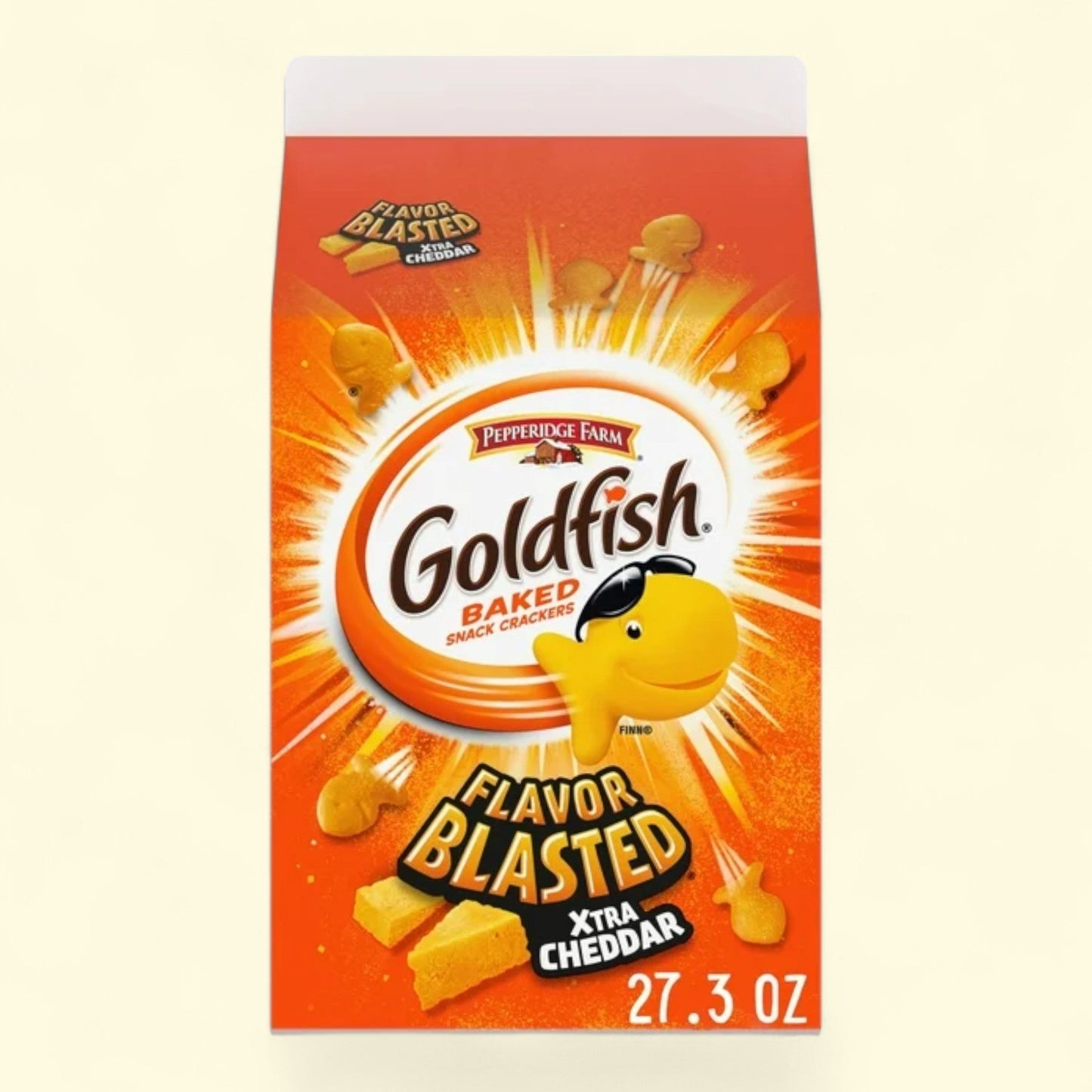 Goldfish Flavor Blasted Xtra Cheddar Cheese Crackers, 27.3 oz