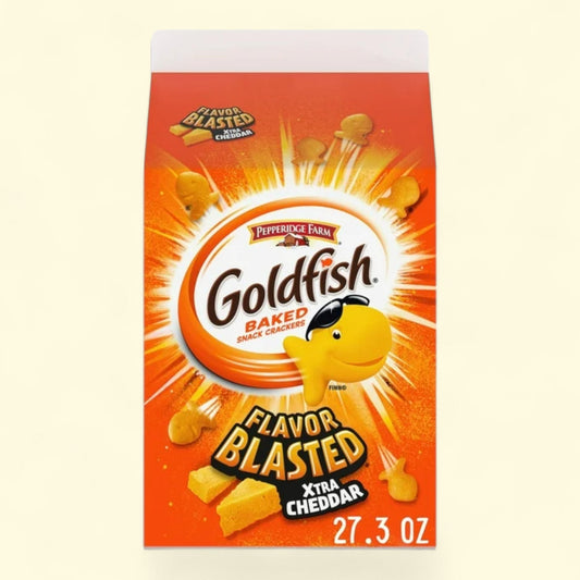 Goldfish Flavor Blasted Xtra Cheddar Cheese Crackers, 27.3 oz