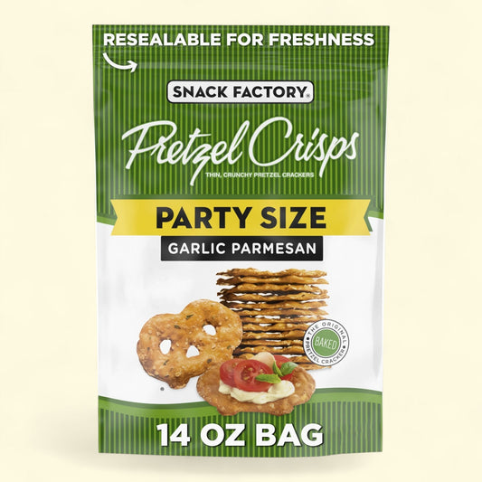 Snack Factory Garlic Parmesan Pretzel Crisps, 14 oz