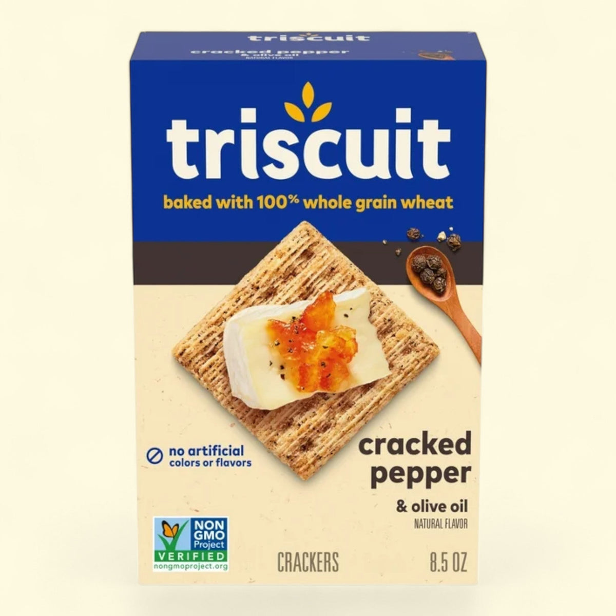 Triscuit Cracked Pepper & Olive Oil Crackers, 8.5 oz — authentic US product shipped worldwide by Treatspree