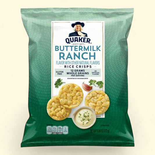 Quaker Rice Crisps, Buttermilk Ranch, 6.06 oz.