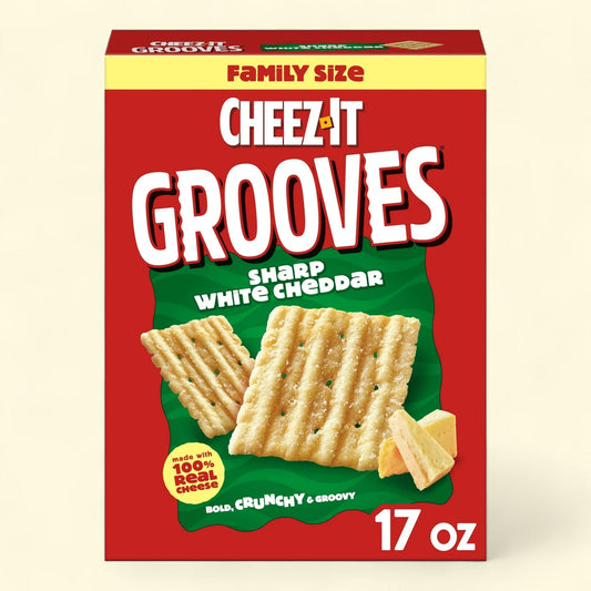 Cheez-It Grooves Sharp White Cheddar, 17 oz.