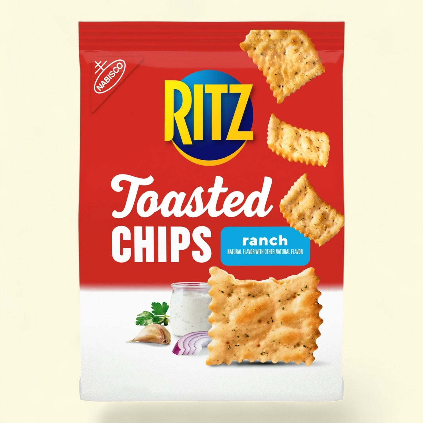 RITZ Toasted Chips Ranch Crackers, 8.1 oz