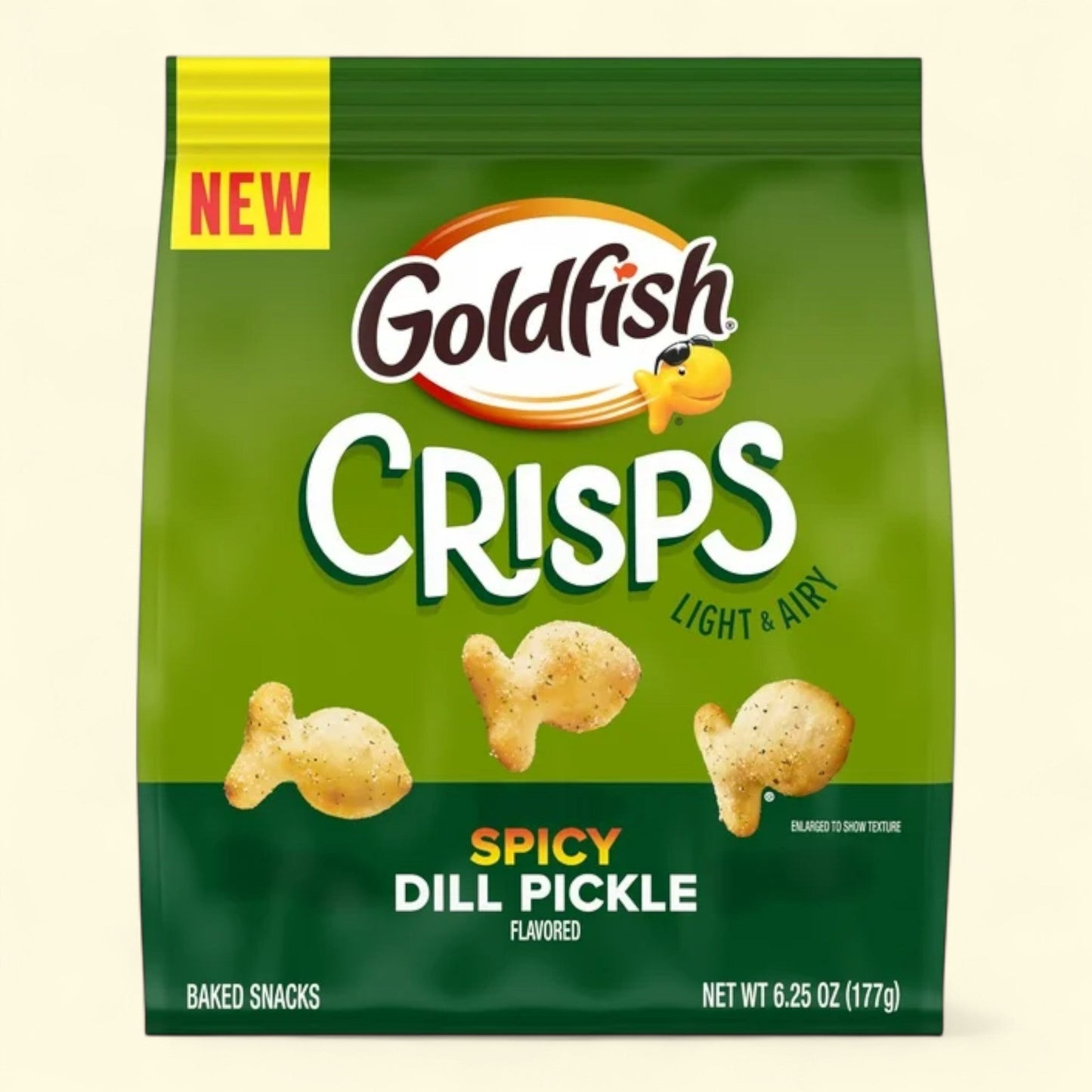 Goldfish Crisps Spicy Dill Pickle Flavored, 6.25 oz Bag