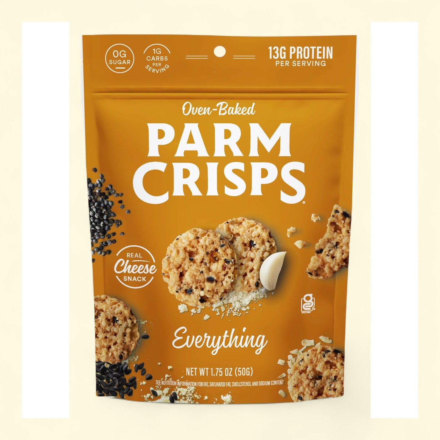ParmCrisps Everything Parm Crisp Snack, 1.75 oz.