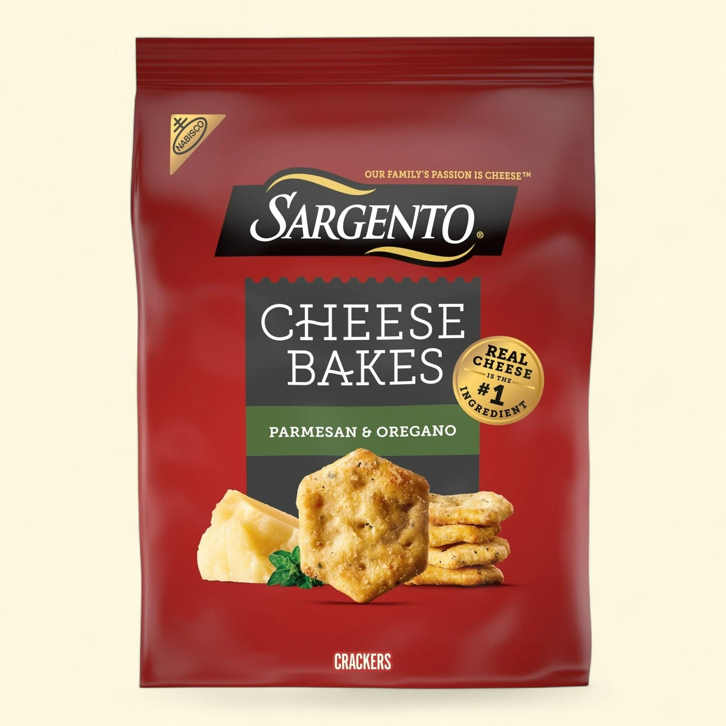 Sargento® Cheese Bakes Parmesan and Oregano Crackers, 4.5 oz