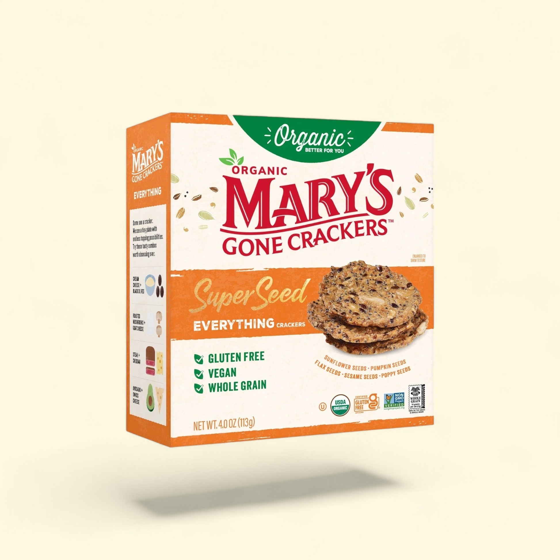 Mary's Gone Crackers Super Seed Everything, 4 oz — authentic US product shipped worldwide by Treatspree