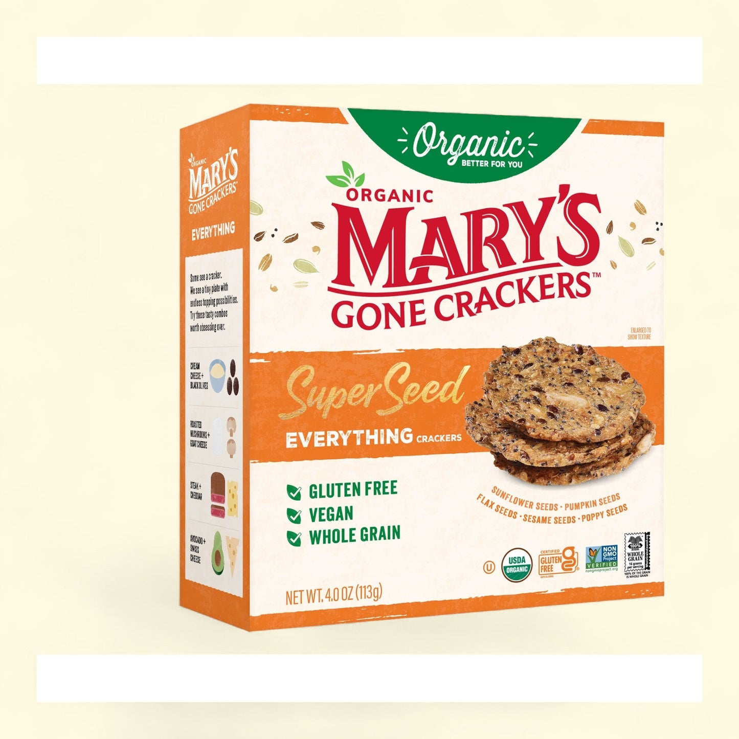 Mary's Gone Crackers Super Seed Everything, 4 oz