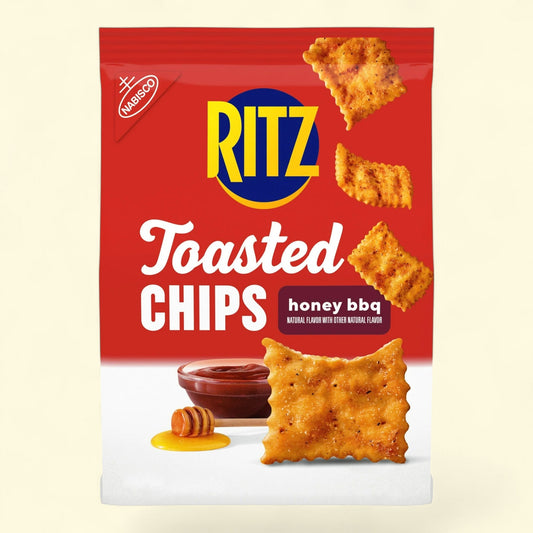RITZ Toasted Chips Honey BBQ Crackers, 8.1 oz