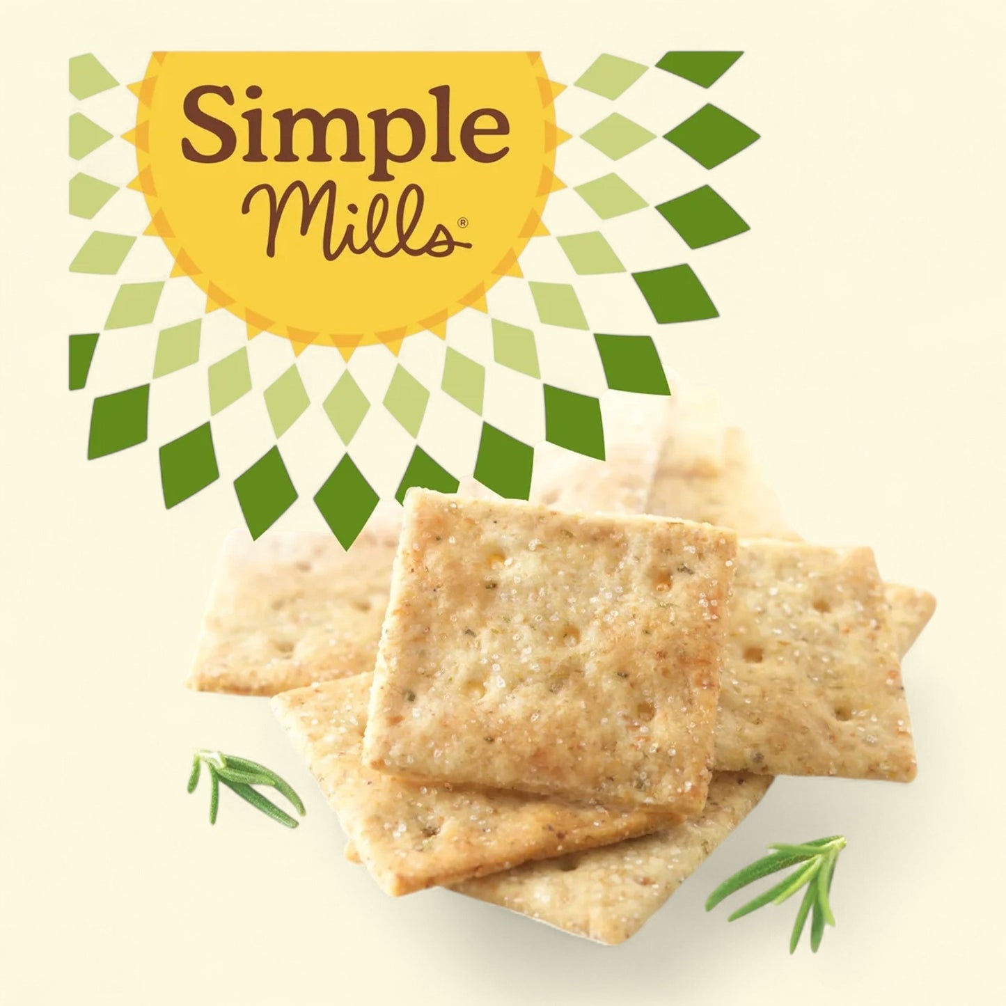 Simple Mills Almond Flour Crackers, Rosemary and Sea Salt, 4.25 oz
