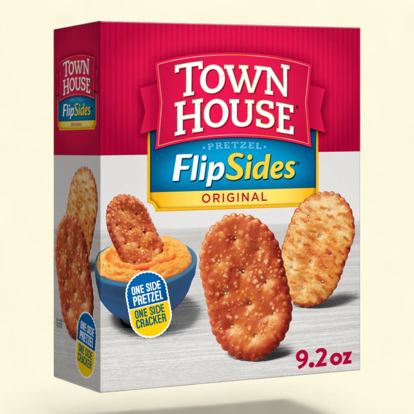 Town House FlipSides Original Wheat Crackers, 9.2 oz