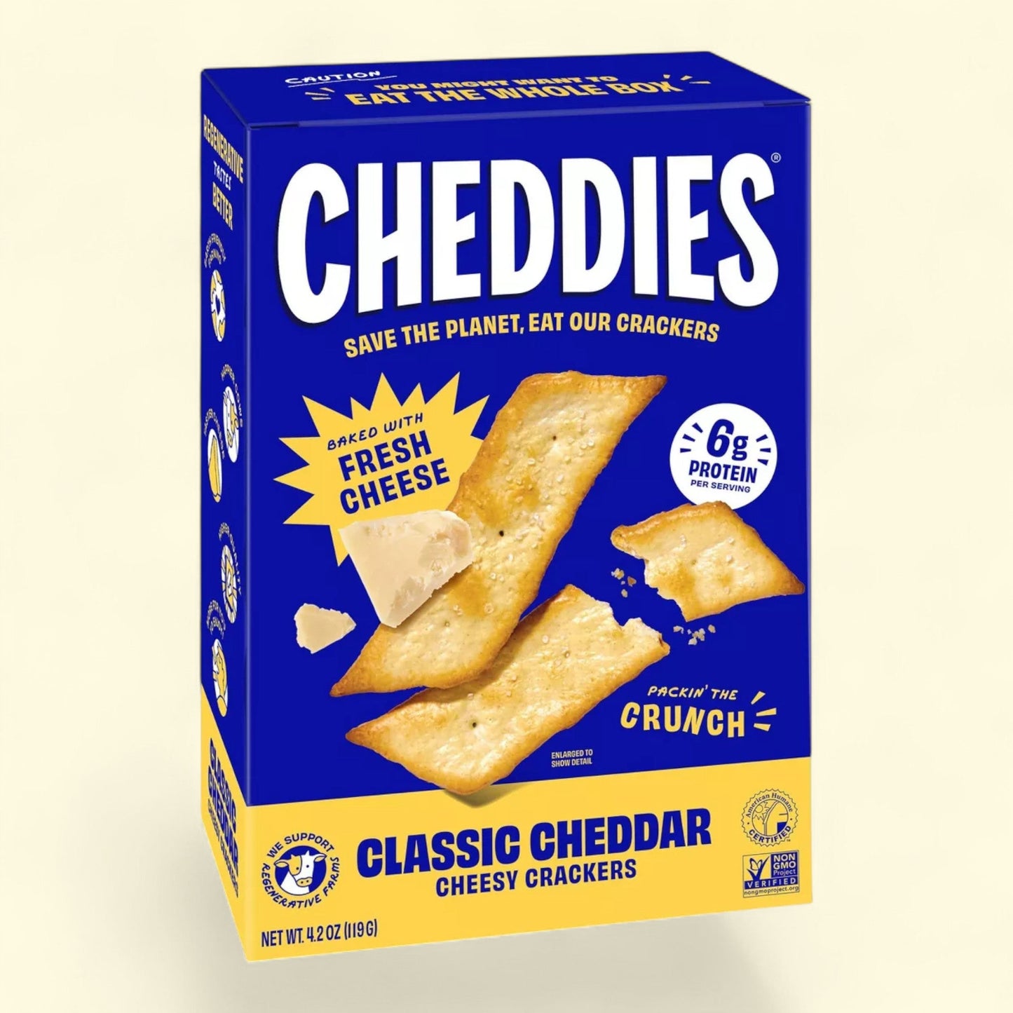 Cheddies Classic Cheddar Crackers, 4.2oz