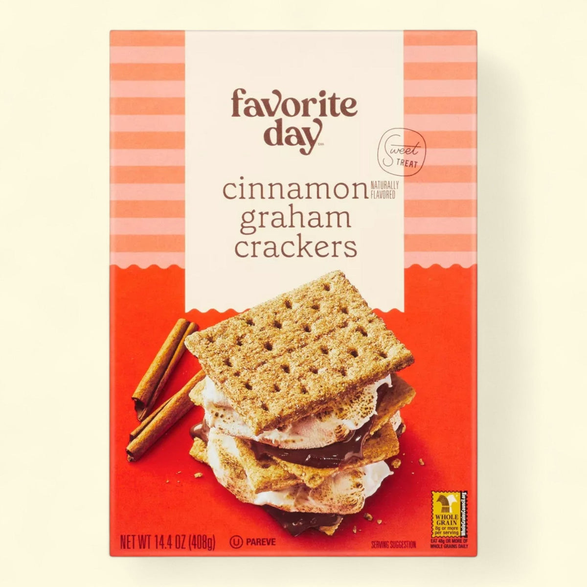 Favorite Day Cinnamon Graham Crackers, 14.4oz — authentic US product shipped worldwide by Treatspree