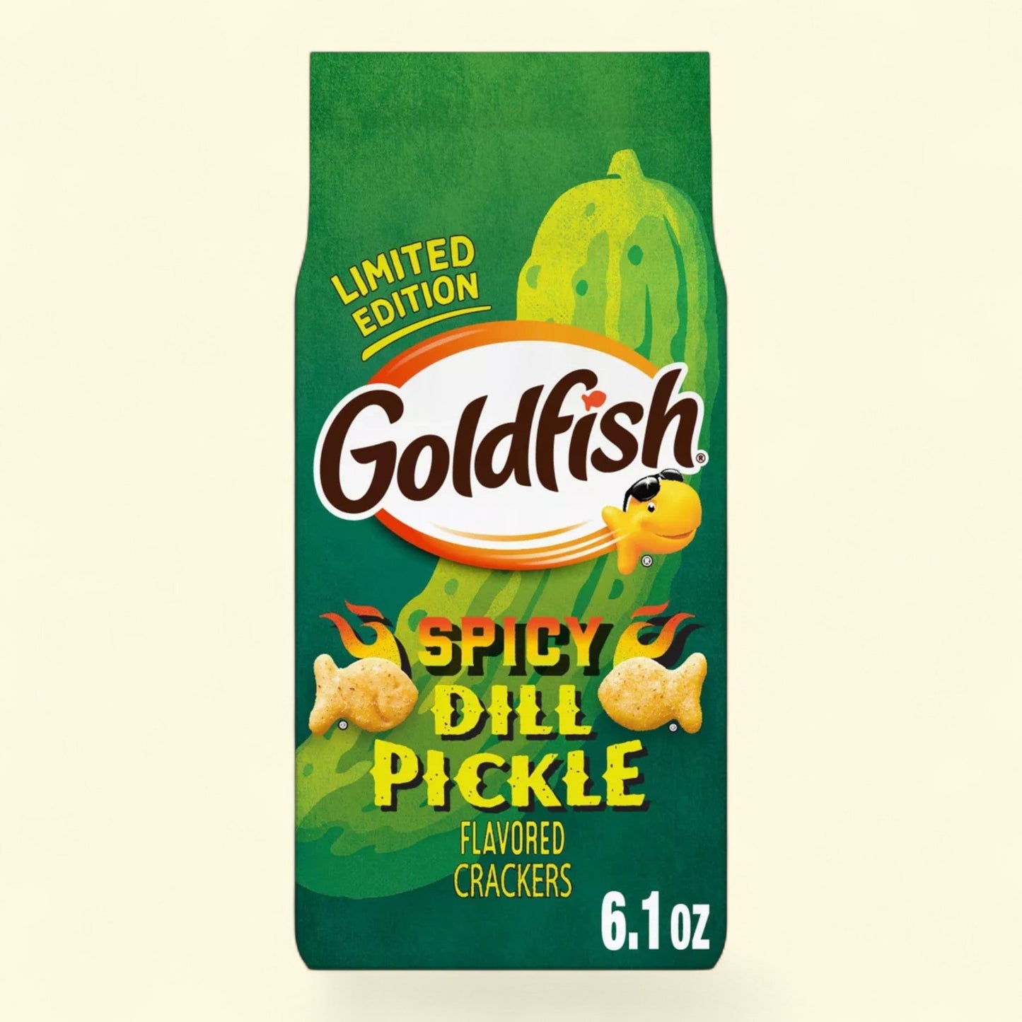 Goldfish Spicy Dill Pickle Crackers, 6.1oz — authentic US product shipped worldwide by Treatspree