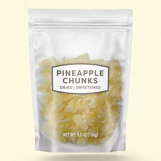 Dried Sweetened Pineapple Chunks, 5.5oz
