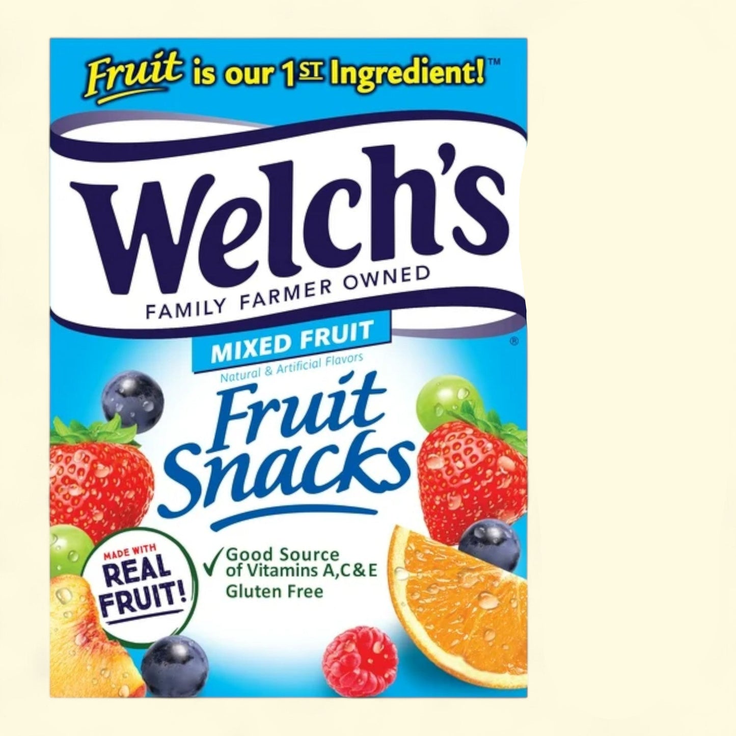 Welch's Fruit Snacks, Mixed Fruit, 0.8 oz, 40 Count
