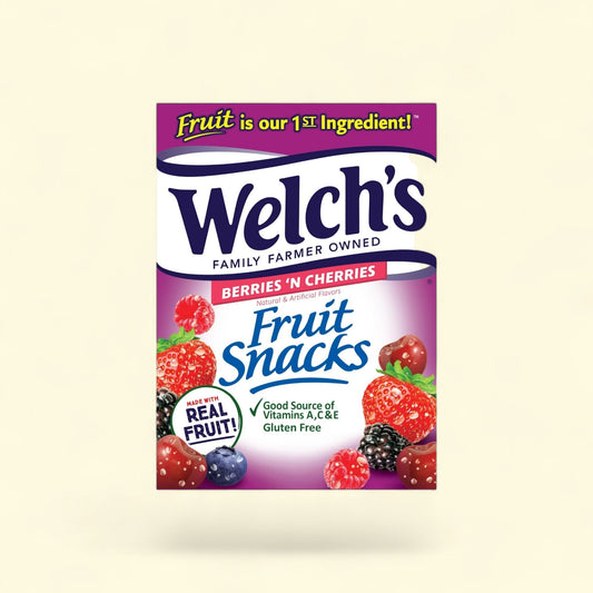 Welch's Fruit Snacks, Berries N Cherries, 0.8 oz, 40 Count — authentic US product shipped worldwide by Treatspree