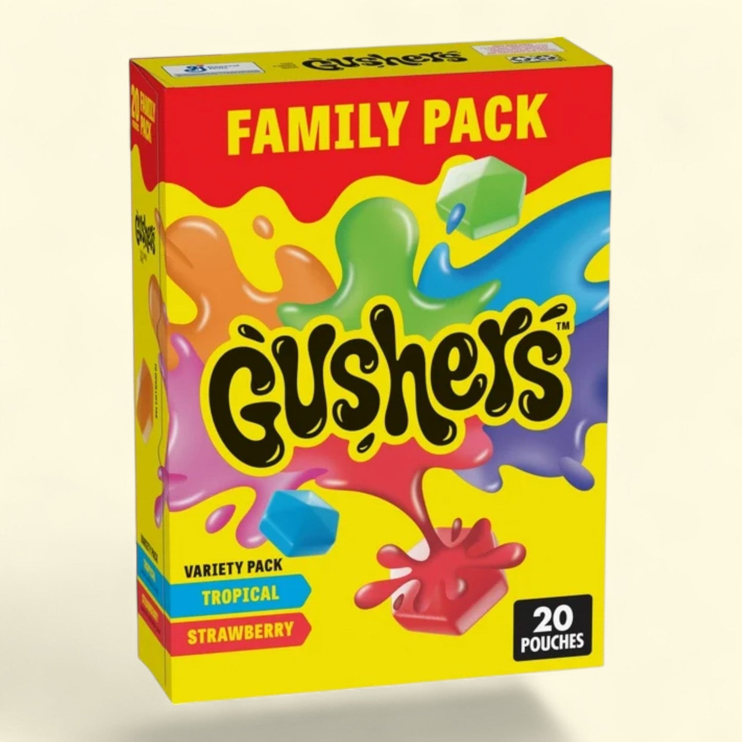 Gushers Fruit Flavored Snacks, Tropical and Strawberry Flavors, 20 Ct, 16 oz