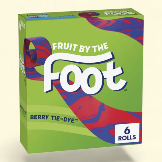Fruit by the Foot Fruit Flavored Snacks, Berry Tie-Dye, 4.5 oz, 6 ct