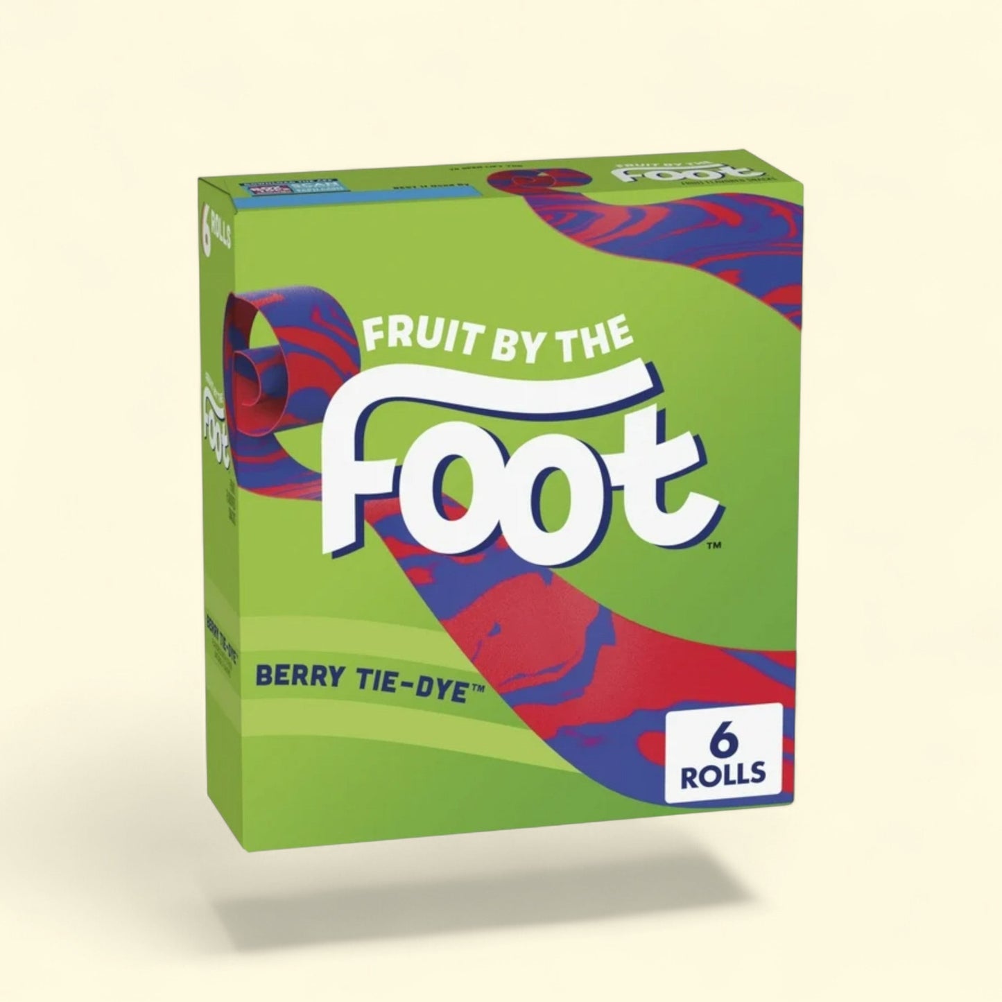 Fruit by the Foot Fruit Flavored Snacks, Berry Tie-Dye, 4.5 oz, 6 ct — authentic US product shipped worldwide by Treatspree