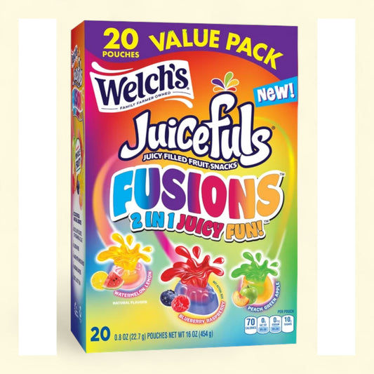 Welch's Fruit Snacks - Juicefuls Fusions, 20 Count Snack Box, 0.8oz