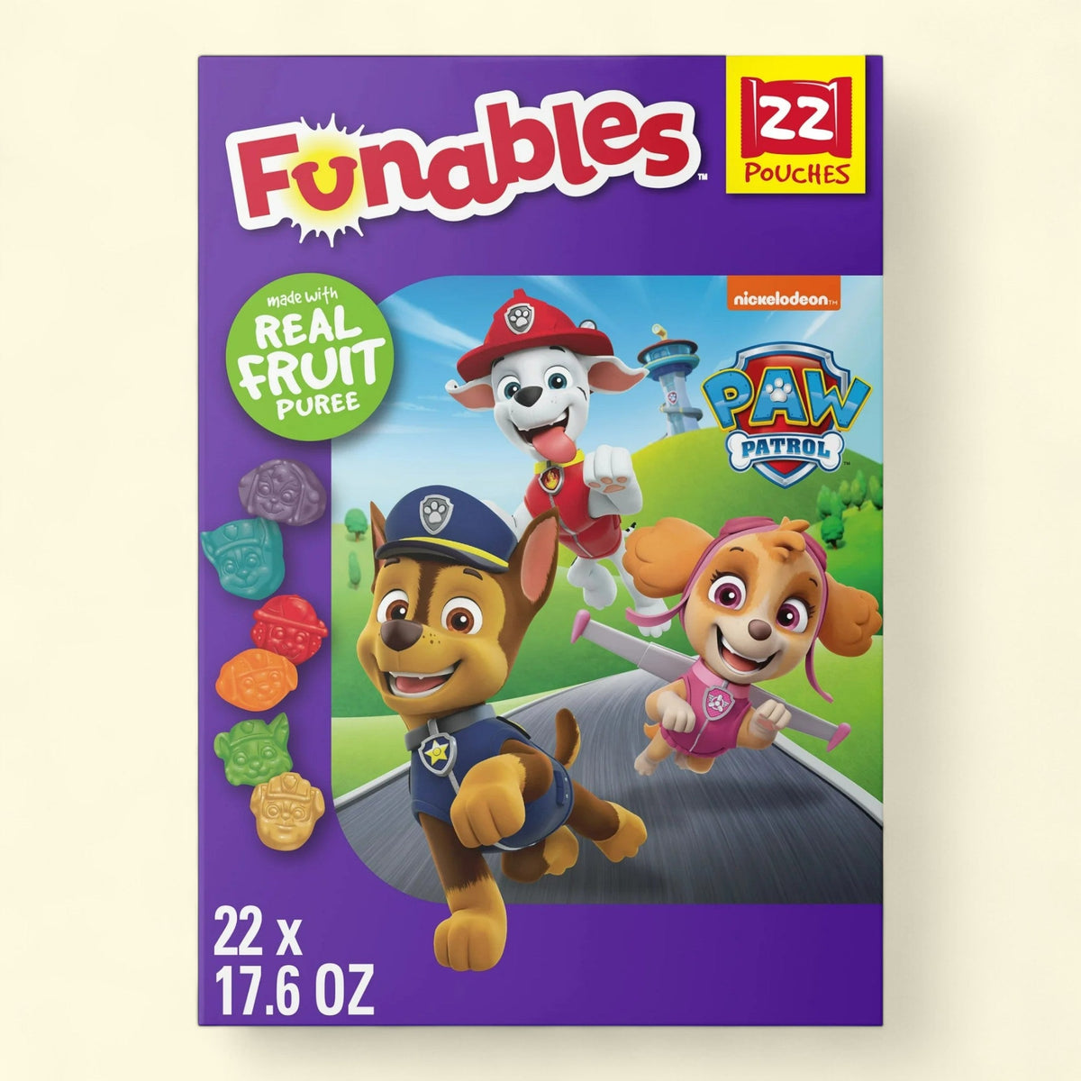 Funables Fruity Snacks, PAW Patrol, 0.8 oz 22 Count — authentic US product shipped worldwide by Treatspree