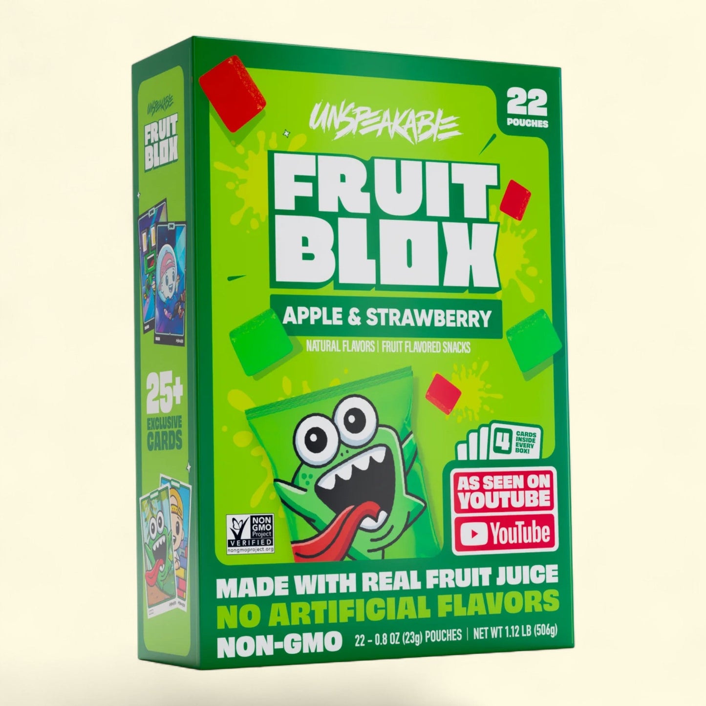 FruitBlox Apple Strawberry Fruit Snacks, 22 Count