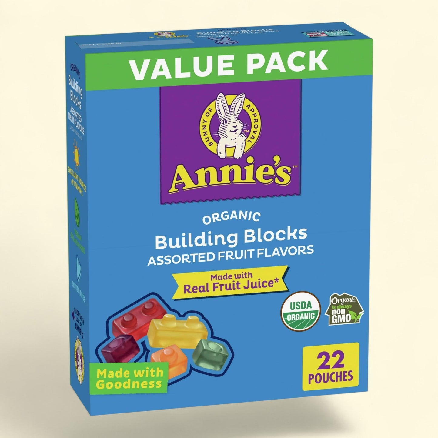 Annie's Building Blocks Fruit Flavored Snacks, 15.4 oz.