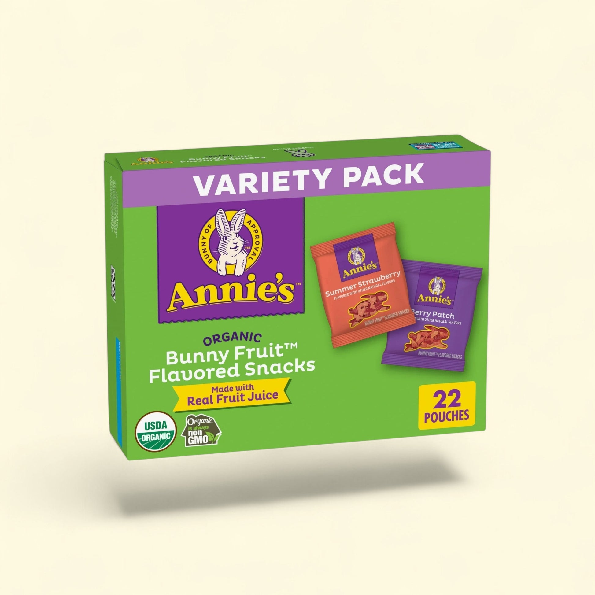 Annie's Organic Bunny Fruit Snacks, Variety Pack, 15.4 oz — authentic US product shipped worldwide by Treatspree
