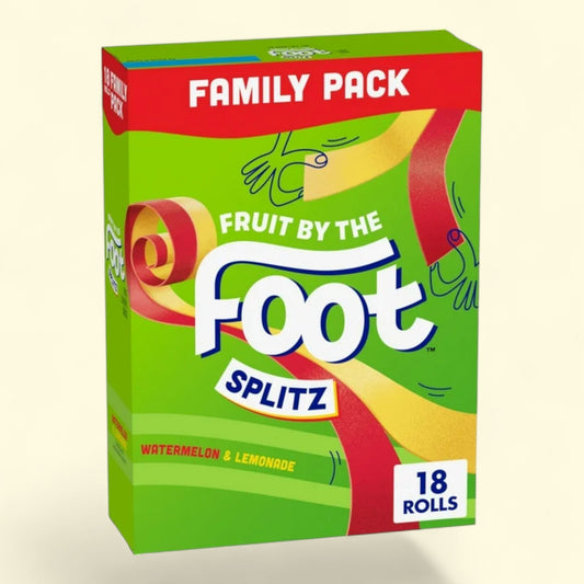 Fruit By The Foot Splitz, Watermelon and Lemonade, 18 Rolls, 13.5 oz