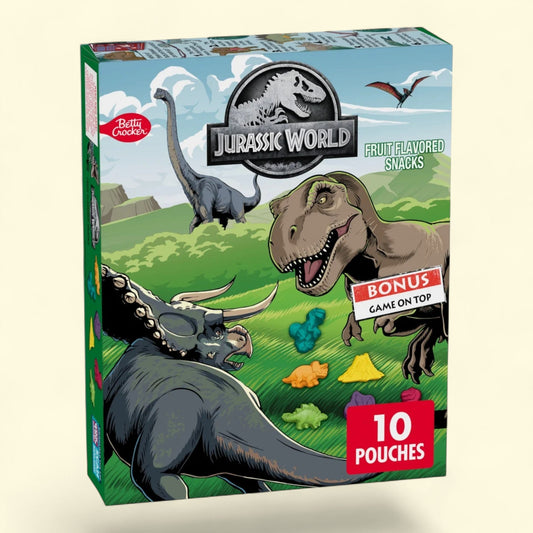 Jurassic World Fruit Flavored Snacks, 10 Ct, 8 oz