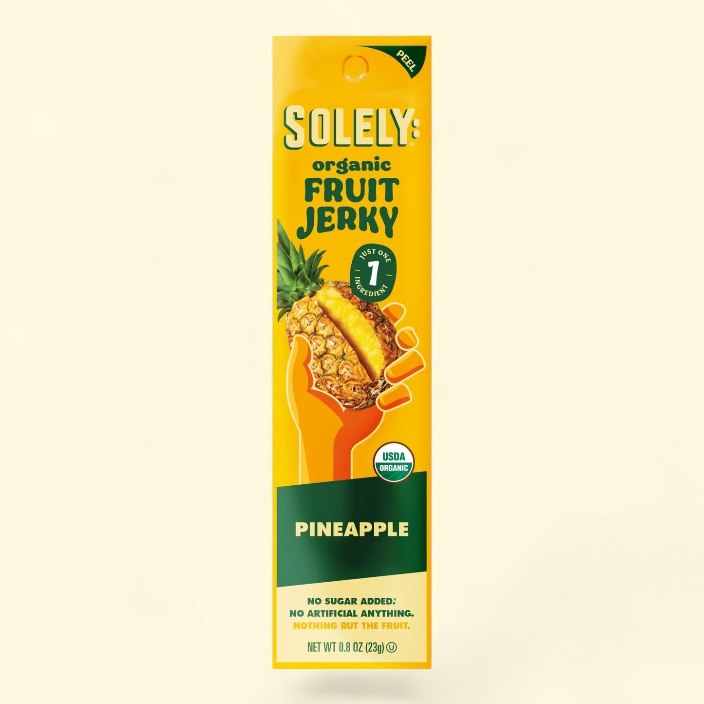 Solely Organic Pineapple Fruit Jerky, 0.8 oz