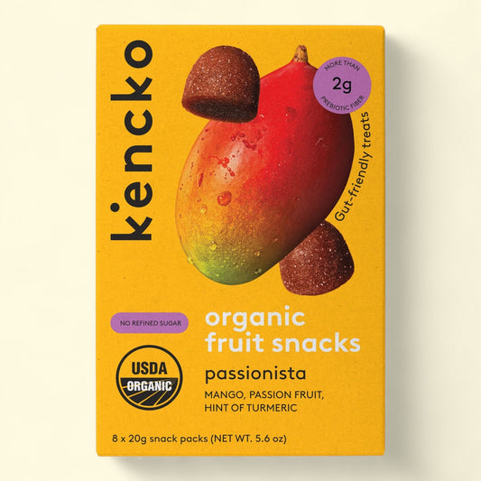 Kencko Passionista Organic Fruit Snacks, 5.6oz, 8 Pack