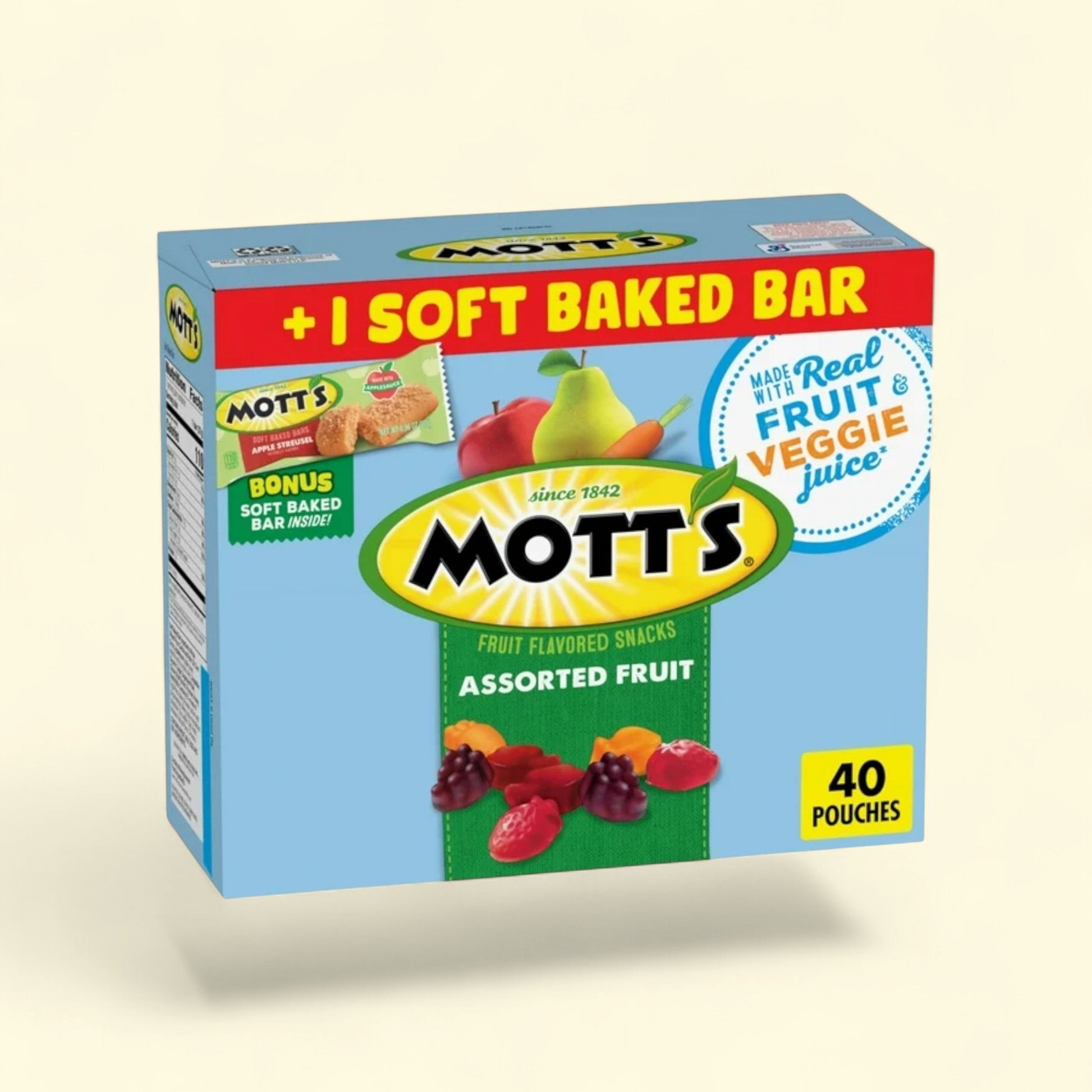 Mott's Fruit Flavored Snacks, Assorted, Bonus Pack — authentic US product shipped worldwide by Treatspree