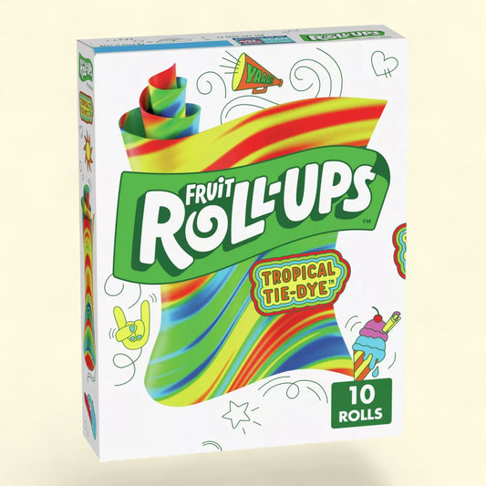 Betty Crocker Fruit Roll-Ups Tropical Tie-Dye Snacks, 10ct/5oz