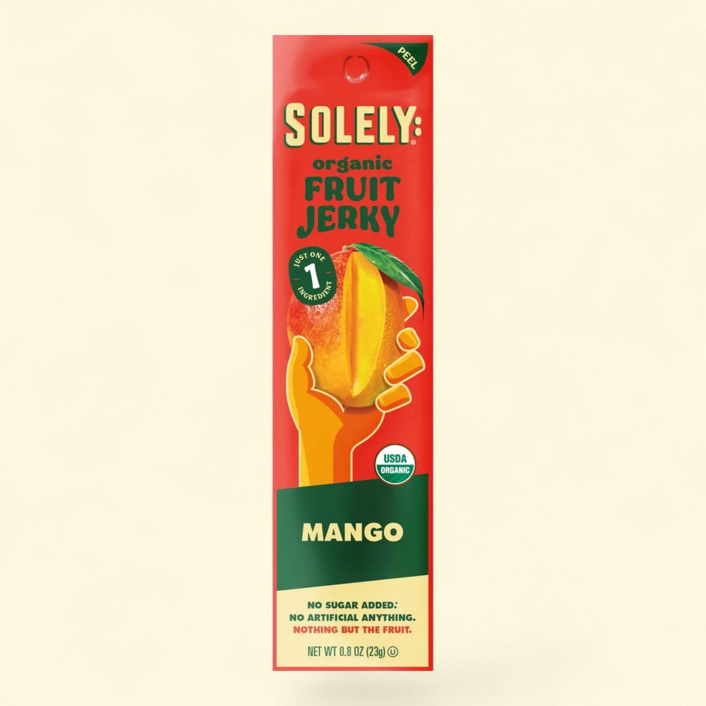 Solely Organic Mango Fruit Jerky, 0.8oz